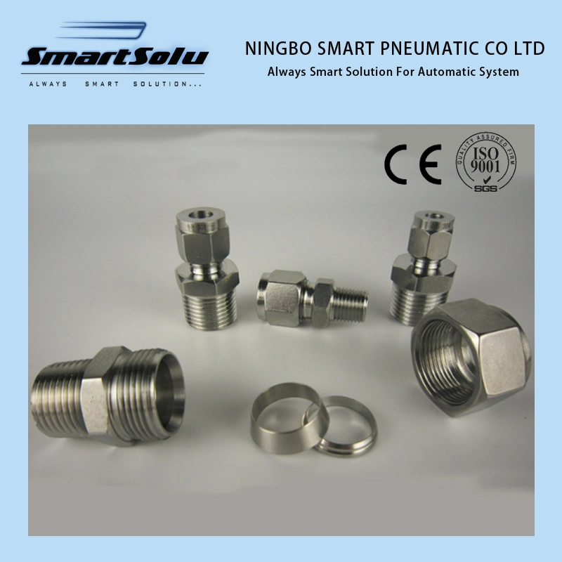 Swagelok PTFE PP PVDF Stainless Steel Brass Irrigation Equal Tee Elbow HDPE PP PE Compression Fittings