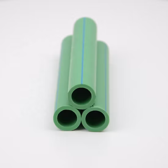 Tubo PPR verde/bianco certificato ISO per la fornitura di acqua calda e acqua fredda